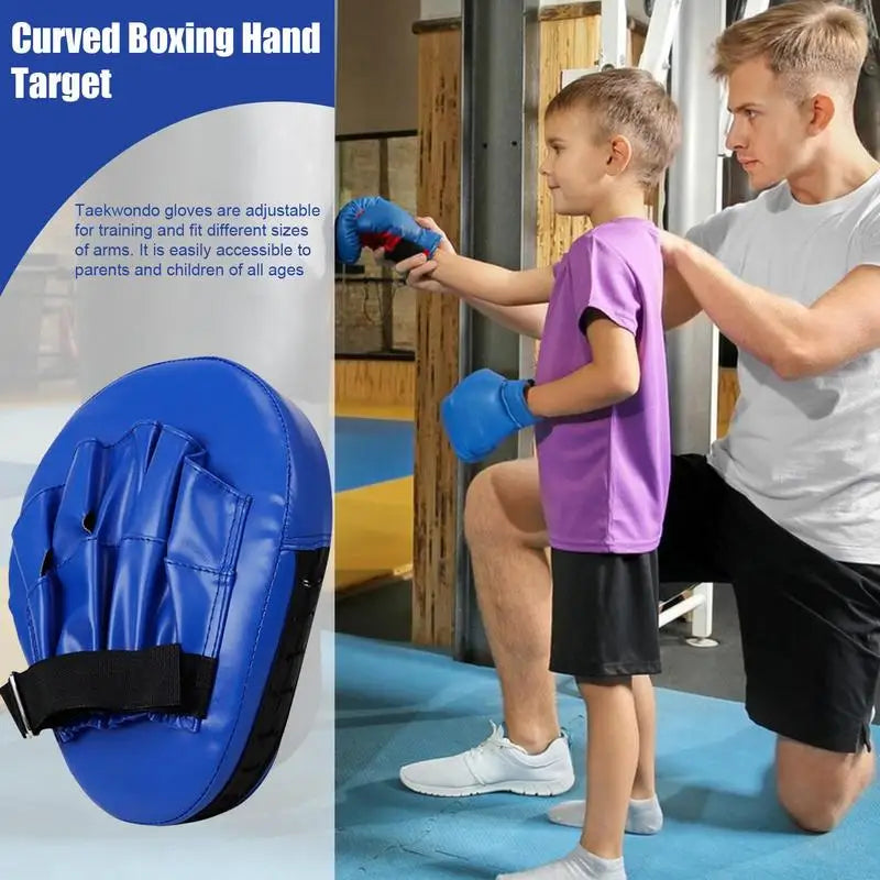 1PC Kick Boxing Gloves Pad PU Leather Punch Target Bag For Adults Kids MMA Karate Muay Thai Free Fight Training Equipment