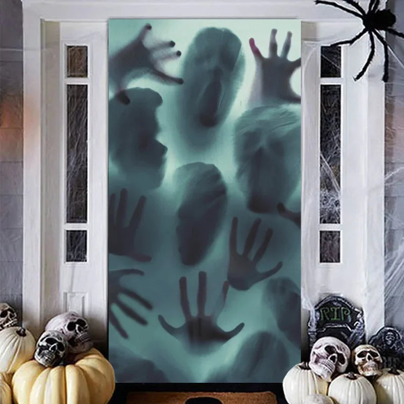 Halloween Terror Window Sticker Party Windows Decoration Wall Terrors Blood Stickers Increase Terror Atmosphere Wall Stickers