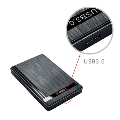 2.5" HDD Enclosure SATA to USB 3.0 External Mobile Hard Drive Case for Laptop PC 5Gbps Speed Enclosure SATA SSD HDD Storage Case