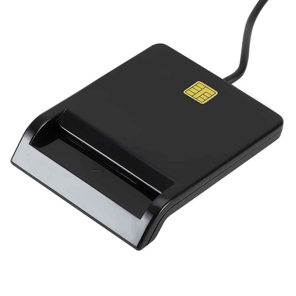 Portable USB 2.0 Intelligent Card Reader for DNIE ATM CAC IC ID Bank SIM Card Reader USB Smart Card Reader for Windows Linux PC