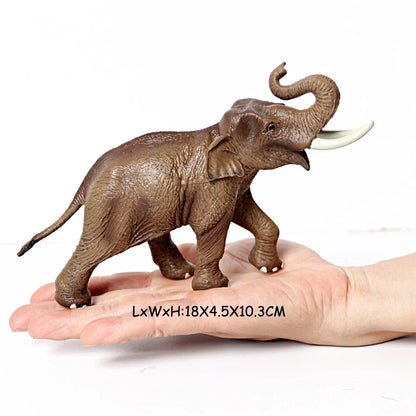 Wild Animal Figures Elephant Toy Mammoth Figurines Action Figure jungle Models Plastic Animals for Children Toys for Kids Gifts