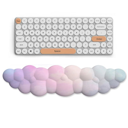 Keyboard Cloud Wrist Rest Pad,Cloud Mouse Arm Wrist Rest Cute Memory Foam Palm Rest with Non-Slip Suitable for Office Home