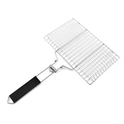 304 Stainless Steel BBQ Mesh Non Stick Grilling Basket Grill Mesh Mat Meat Vegetable Steak Picnic Party Barbecue Tool