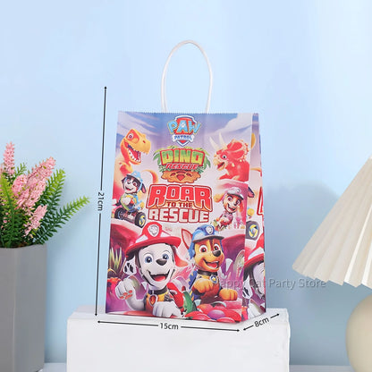 PAW Patrol Paper Gift Bags Birthday Decor dog skye candy Bag Patrol paw Biscuit Package boys Girls Favors Gifts Party Supplies