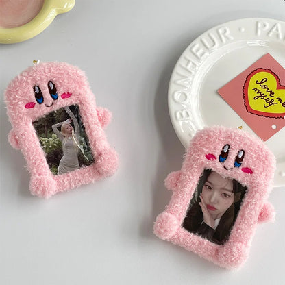 Kirby Photo Card Holder Bus Card Cover Case Card Holder Bags Business Keychain Keyring Bank ID Holders Cards Sleeves Supplies