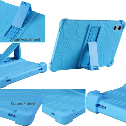 For Silicone Anti Fall Cover Stand Cover for TECLAST P26T /Vortex T10 /Vortex T10M /Vortex T10M Pro Plus 10.1" Tablets  Soft