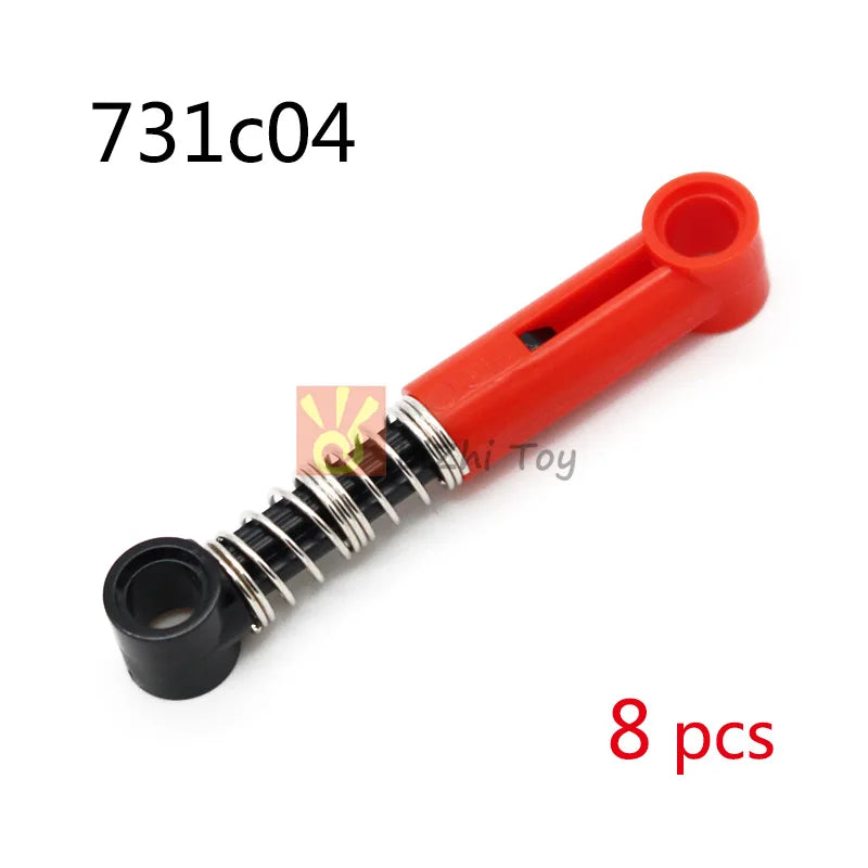 MOC Bricks Technology 76537 Shock Absorber 6.5L 9.5L Hard Soft Spring Building Blocks Compatible with Car Wheel Mechanical Toys