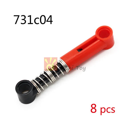 MOC Bricks Technology 76537 Shock Absorber 6.5L 9.5L Hard Soft Spring Building Blocks Compatible with Car Wheel Mechanical Toys