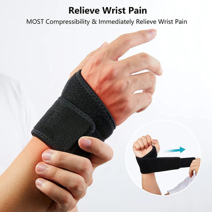 Wrist Brace for Carpal Tunnel,Adjustable Wrist Support Brace for Arthritis and Tendinitis,Wrist Compression Wrap for Pain Relief