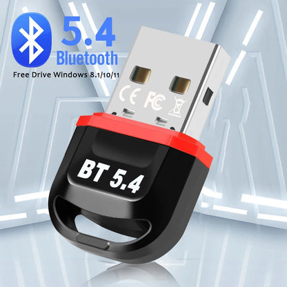 Bluetooth Adapter USB Bluetooth 5.4 for PC Dongle Adaptador Wireless Mouse Keyborad Music Audio Receiver USB Transmitter