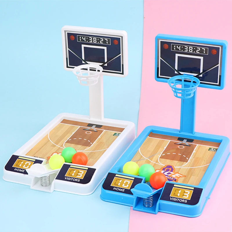 Mini Basketball Shooting Sports Games Children Play Sets Hoop 3-Ball Interactive Kids Board Game Desktop Ball For Children Toy