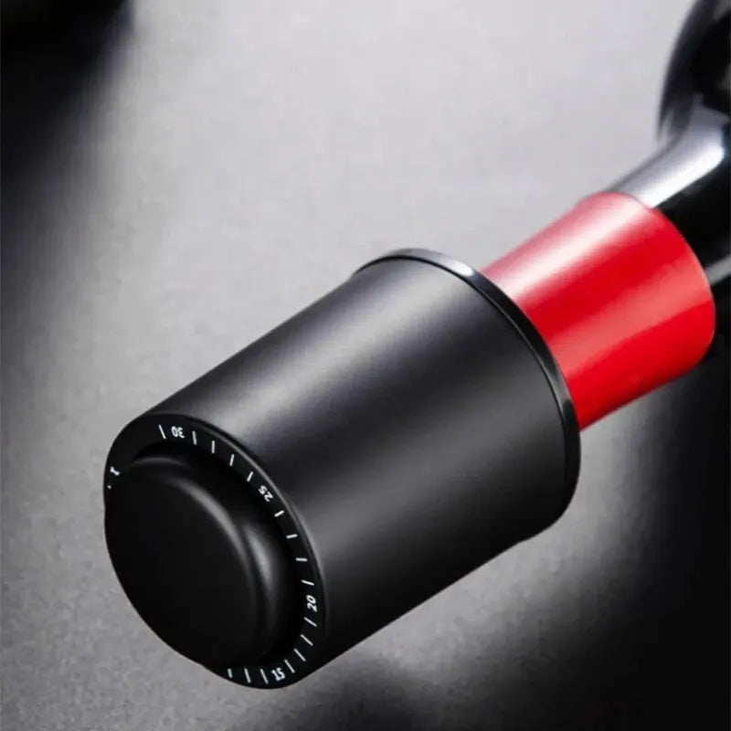 Wine Plug Vacuum Retain Freshness Champagne Stopper Red Wine Stopper Stainless Steel Wine Bottle Cap Leak-Proof Sealing