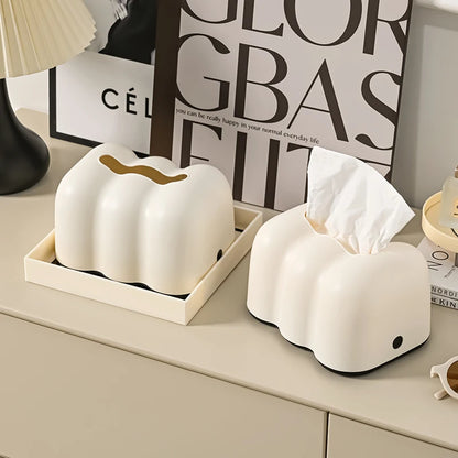 Cloud Creative Lifting Tissue Box, Household Bathroom Paper Suction Box, High-End Cream, High-End Sense, Ins Paper Suction Box