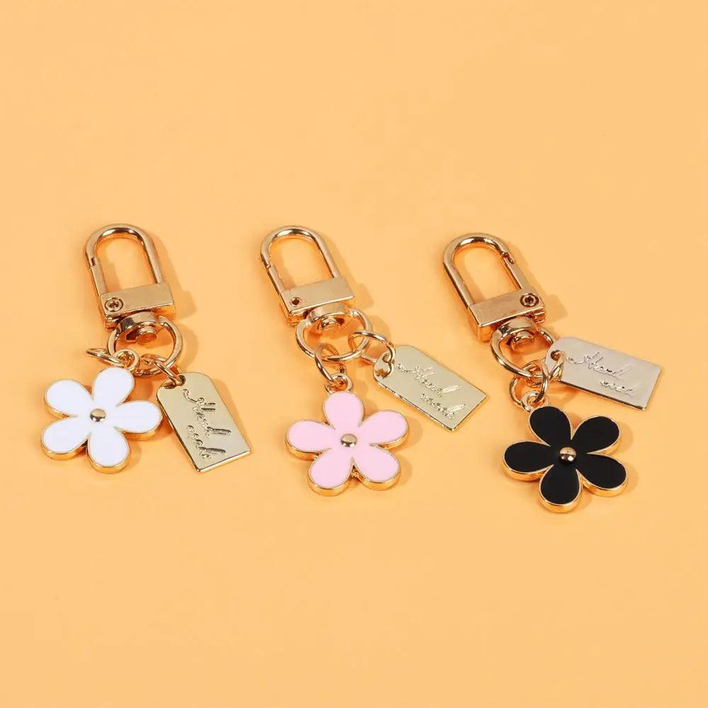 Gift Decoration Women Charm Pendant for Purse Bag Charm Keyring Flower Key Chain Keychains