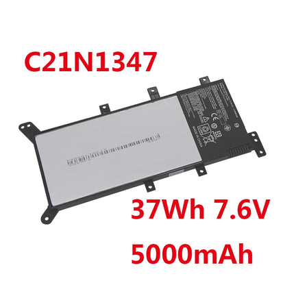 C21N1347 37Wh 7.5V Laptop Battery For Asus x554l X555 X555L X555LD X555LF X555LP X555LI X555LA X555LB X555LN 2ICP4/63/134