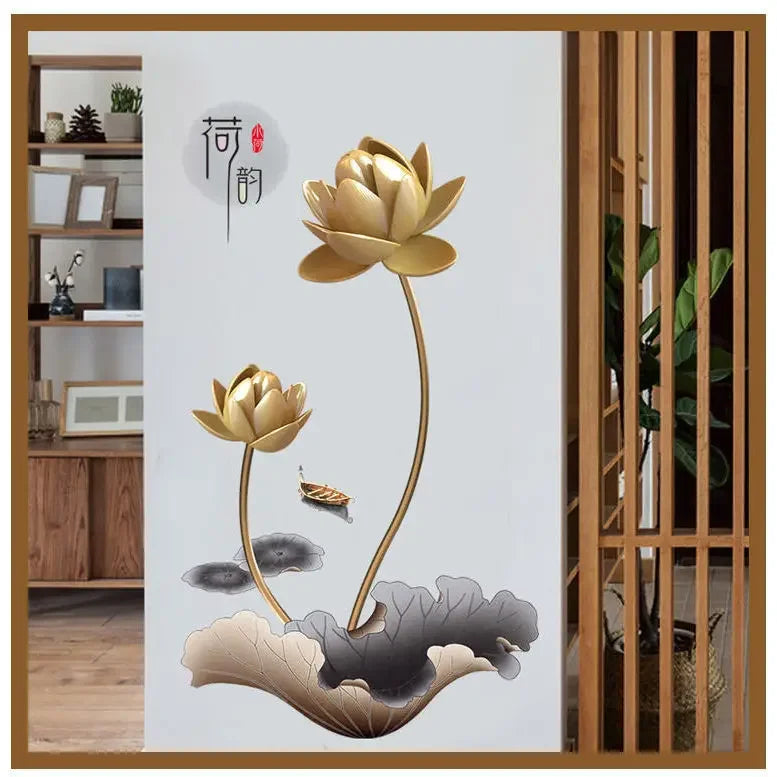 Flower Stickers Living Room Wall Background Wall Stickers Bedroom Room Wall Decoration Stickers Wallpaper Self-adhesive Stickers