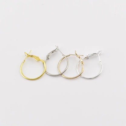 10Pcs/Lot 20 - 70mm Big Round Hoop Earrings Fashion Jewelry for Women Girls Circle Ear Clip Earrings