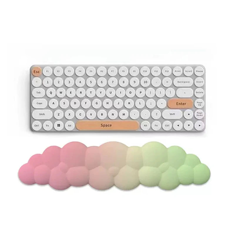 Keyboard Cloud Wrist Rest Pad,Cloud Mouse Arm Wrist Rest Cute Memory Foam Palm Rest with Non-Slip Suitable for Office Home