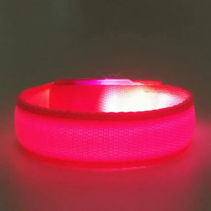 Luminous Bracelet Nylon Adjustable Armband Night Running Climing Strap Safety Bright Band Party Glow-in-the-dark Props