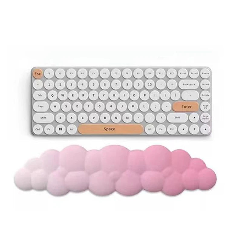 Keyboard Cloud Wrist Rest Pad,Cloud Mouse Arm Wrist Rest Cute Memory Foam Palm Rest with Non-Slip Suitable for Office Home