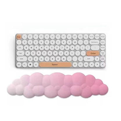 Keyboard Cloud Wrist Rest Pad,Cloud Mouse Arm Wrist Rest Cute Memory Foam Palm Rest with Non-Slip Suitable for Office Home