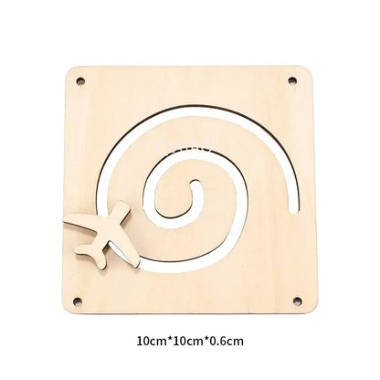 DIY Montessori Activity Busy Board Unlock Door Latch Toys Wooden Puzzle Accessories Material Early Education Skill Learning Toys