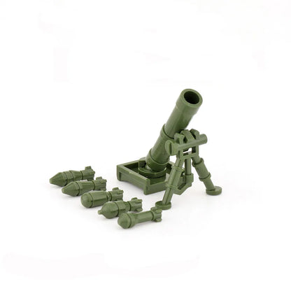 WW2 Military Building Blocks Solider Figures Gifts Weapons Machine Guns Equipments Accessories RPG MK19 Gatling NSV Mortar MOC