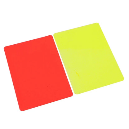 Sports Referee Penalty Cards For Soccer Sport Football Game Referee Card PVC Football Referee Card, Redness Yellow Cards