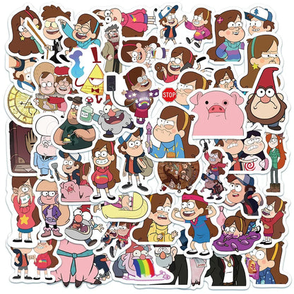 10/30/50pcs Disney Cartoon Gravity Falls Stickers DIY Skateboard Laptop Travel Luggage Decal Waterproof Stickers Kid Classic Toy