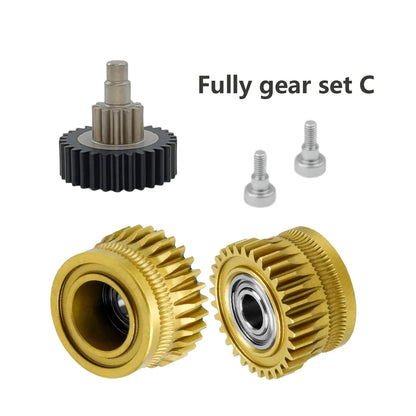 CR K1C Extruder K1 Gear All Metal Filament Drive Gear for Creality K1 Max Extruder Nickel Plated DLC Coating High Hardness Wear