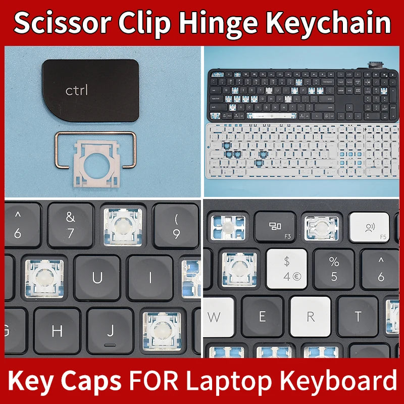 Replacement KR Keycap Key Cap &Scissor Clip&Hinge For Logitech Craft MX YR0073 Keys Keyboard KEY & Clips South Korea