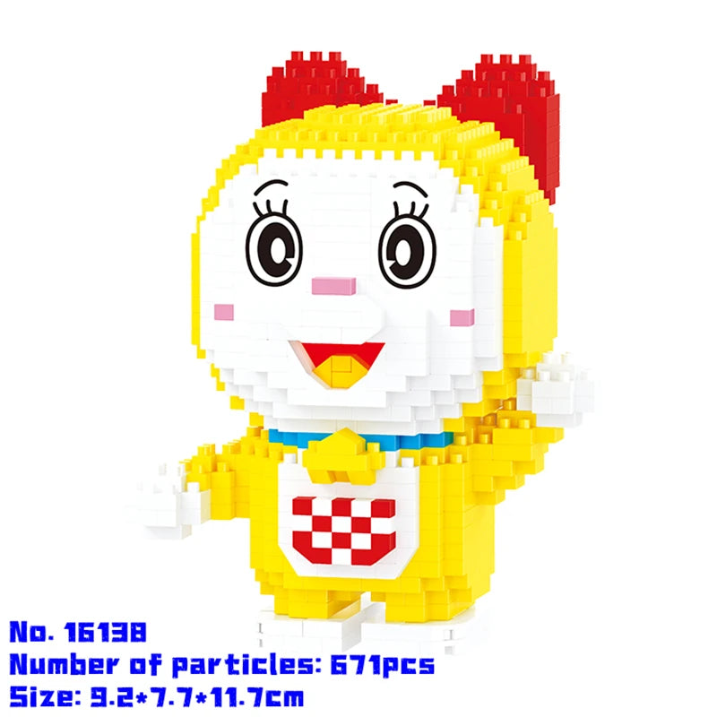 BALODY Doraemon building block Nobita Nobi Dorami model Minamoto Shizuka figure children's toy Christmas birthday gift