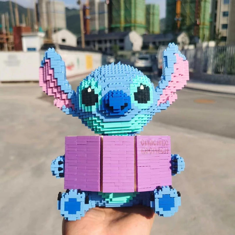 Explosive Stitch Diamond Micro-particle Building Blocks Assembled Toys Creative Guitar Holding Book Stitch Model Children's DIY