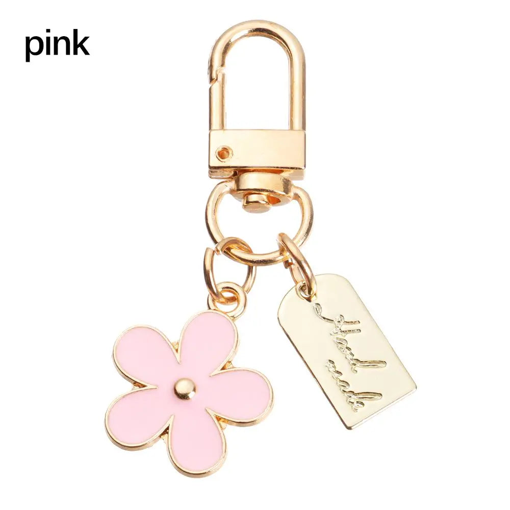 Gift Decoration Women Charm Pendant for Purse Bag Charm Keyring Flower Key Chain Keychains