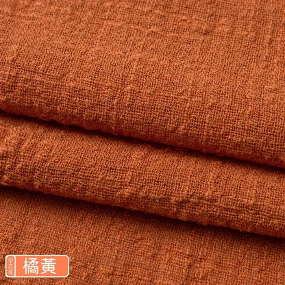 Solid Color Soft Thin Linen Cotton Fabric Organic Material Pure Natural Flax For Sewing DIY Handmade Clothes Patchwork Fabric