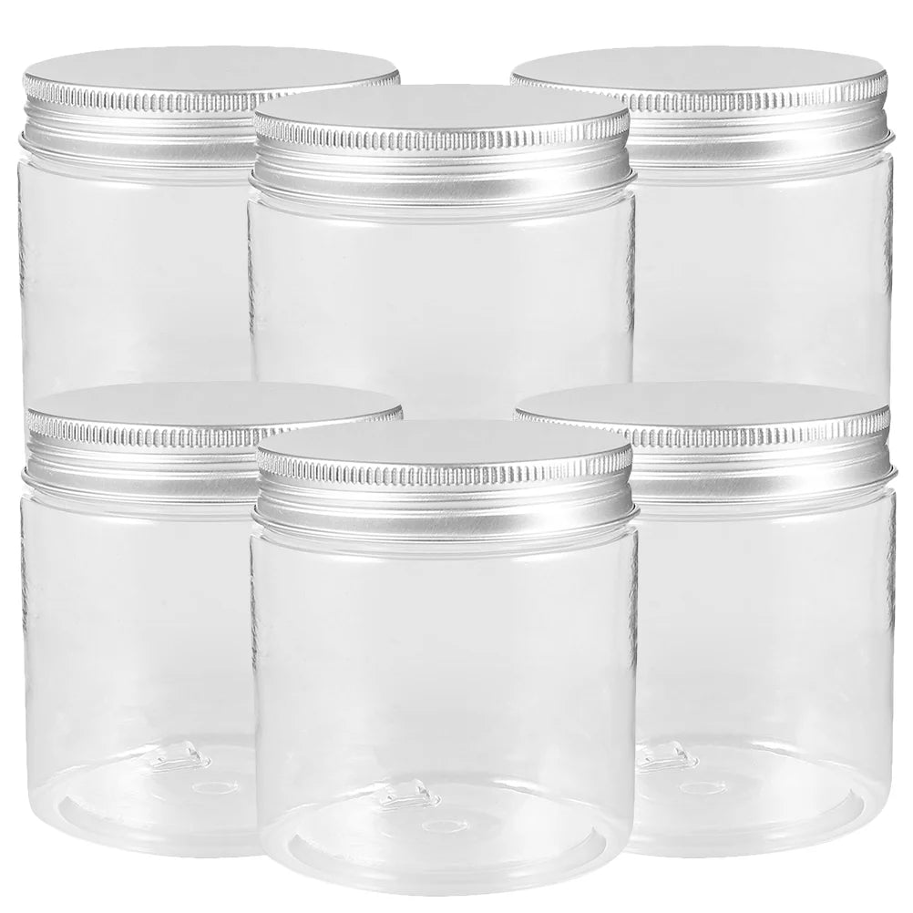 6 Pcs Aluminum Lid Mason Jars Food Storage Container Houehold Containers Portable Glass Lids Bottle Honey Sealed