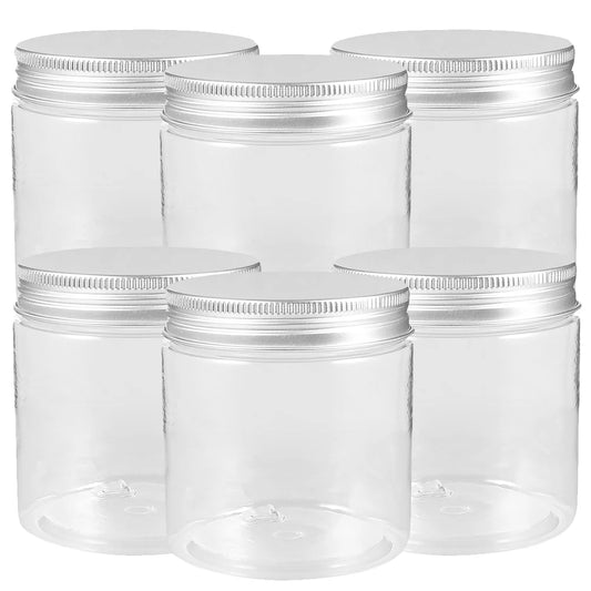 6 Pcs Aluminum Lid Mason Jars Food Storage Container Houehold Containers Portable Glass Lids Bottle Honey Sealed