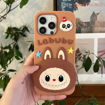 New Miniso LABUBU Cell Phone Cases Kawaii Cartoon Sanrio for iPhone16promax for iPhone13pro case Anti-slip Christmas Day Gift