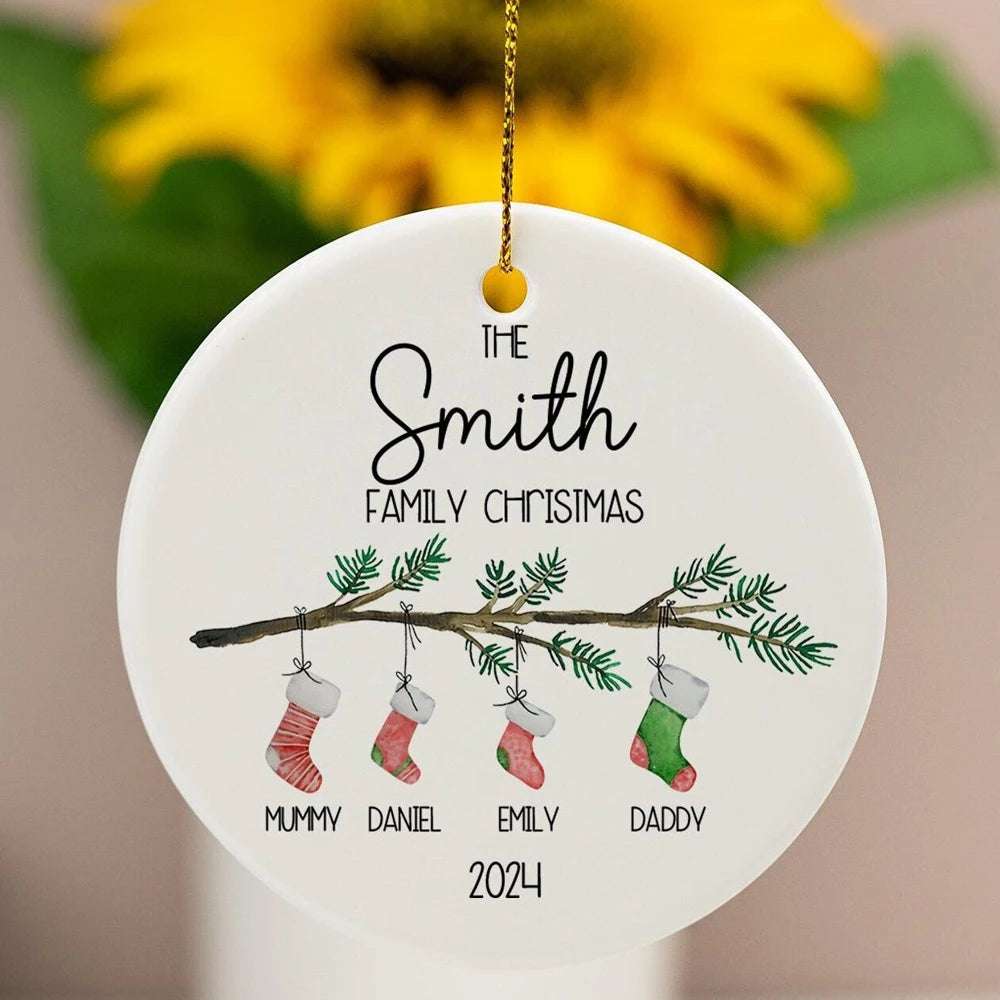 Custom Christmas Gifts Christmas Ornament Tree Decorate Keepsake Decoration Personalized Married Ornament wedding ceremony