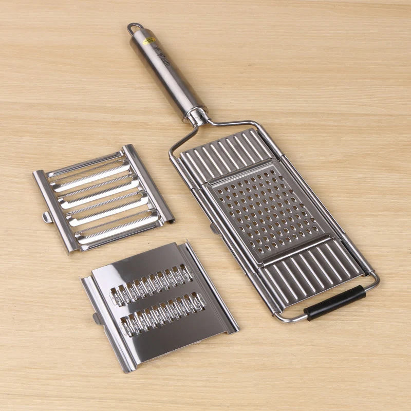 Shredder Cutter Stainless Steel Grater Portable Manual Vegetable Slicer Easy Clean Grater Multi Purpose Home Kitchen Tool