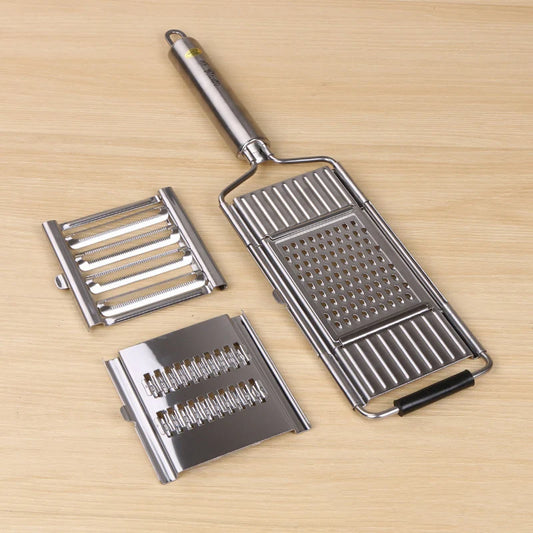 Shredder Cutter Stainless Steel Grater Portable Manual Vegetable Slicer Easy Clean Grater Multi Purpose Home Kitchen Tool