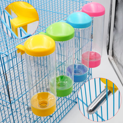 500ml Automatic Rabbit Water Bottle Dispenser Nipple Drinker Cage Hanging Pet Dog Guinea Pig Squirrel Rabbit Drinking Head