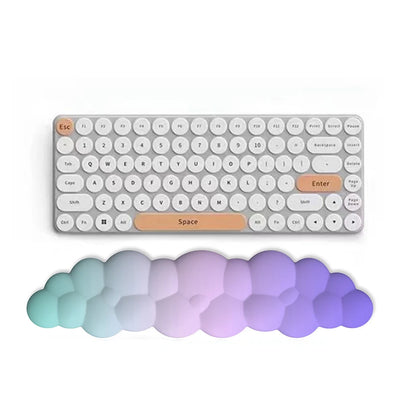 Keyboard Cloud Wrist Rest Pad,Cloud Mouse Arm Wrist Rest Cute Memory Foam Palm Rest with Non-Slip Suitable for Office Home