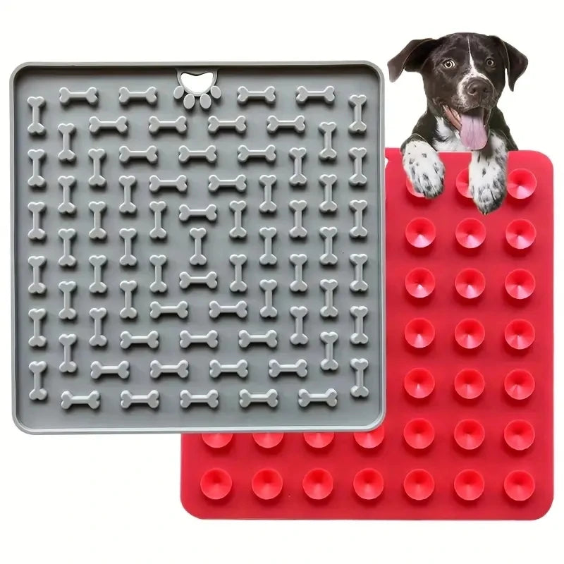 Silicone licking pad for cats and dogs, slow feeding pad for food grade pets, slow feeding pad With suction cups