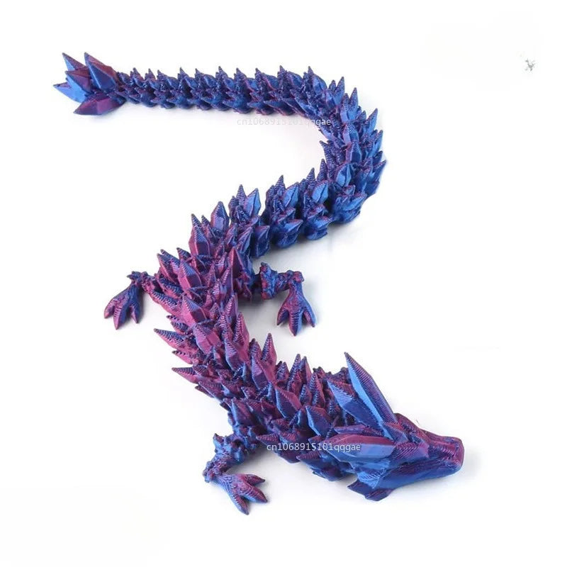 22/30/45cm New Luminous 3D Printed Dragon Glow in The Dark Flying Dragon Rotatable Articulated Wing Dragons Home Ornaments