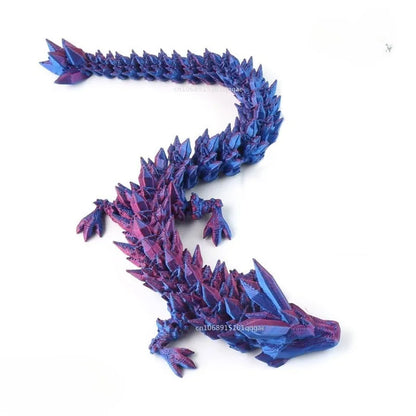 22/30/45cm New Luminous 3D Printed Dragon Glow in The Dark Flying Dragon Rotatable Articulated Wing Dragons Home Ornaments