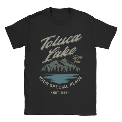 Men's Toluca Lake Silent Hill T Shirts Pure Cotton Clothing Novelty Short Sleeve O Neck Tee Shirt Summer T-Shirts