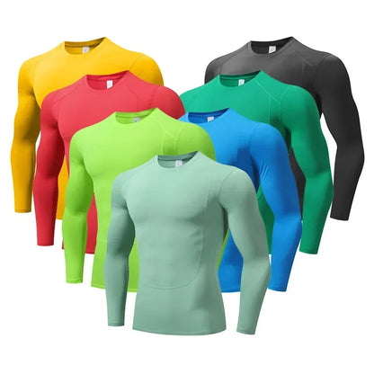 Men Women Compression Running Long Base Tight T Shirt Fitness Sport Basketball Football Skiing Training Gym Bottom Clothes H02