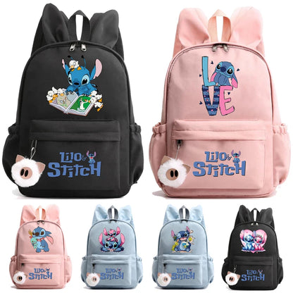 Disney Stitch Backpack for School Girl Boy Student Teenager Children Rucksack Women Casual Mochila Bags Kids Birthday Gifts Toys