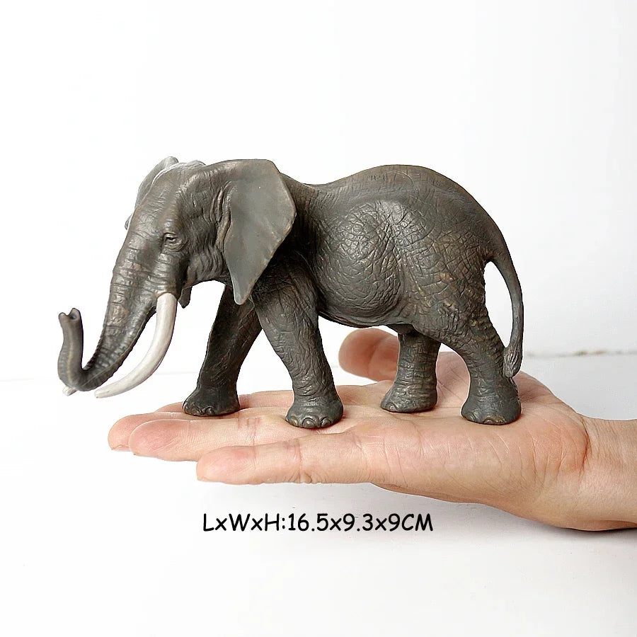 Wild Animal Figures Elephant Toy Mammoth Figurines Action Figure jungle Models Plastic Animals for Children Toys for Kids Gifts